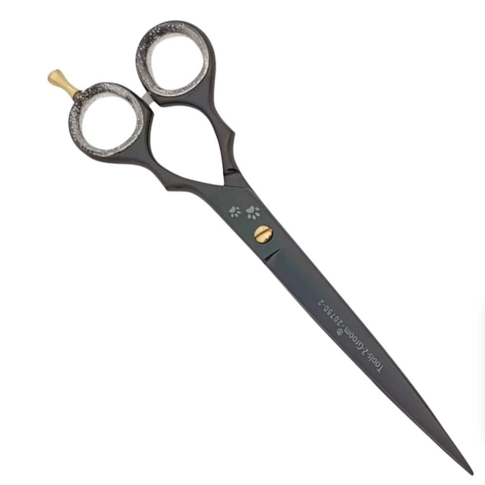 DoodleHairDo Gebogen schaar Black Edge 7,5