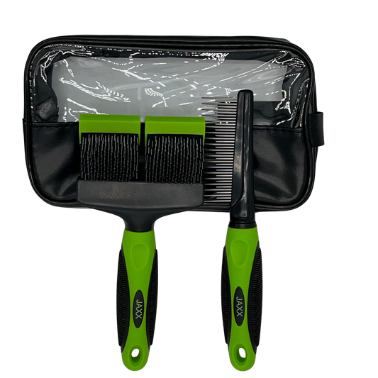 JAXX slicker borstel groot met kam