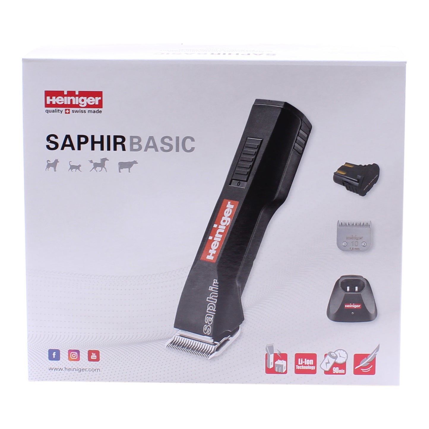 Heiniger Saphir Basic Tondeuse zwart